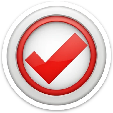 Black circle with a check mark on it sticker