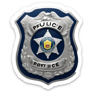 police badge sticker