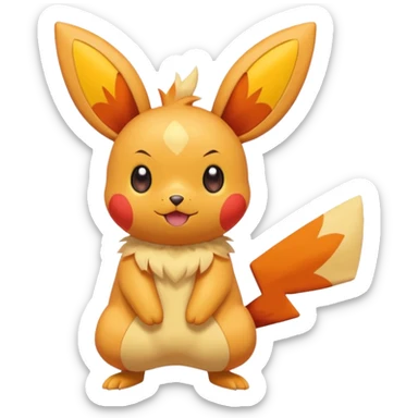 Plusle-Pichu-Victini-fusion, full body sticker