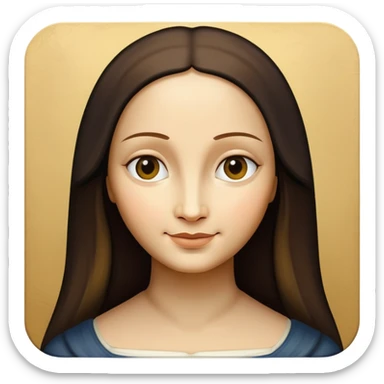 Mona Lisa painting sticker