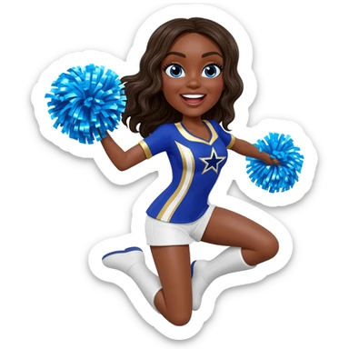 Dallas cowboys cheerleader sticker