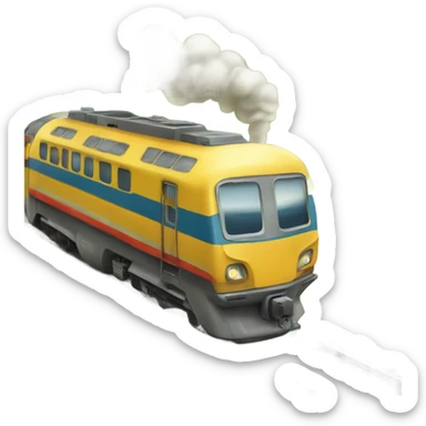 little Train in Summer for holidaymaker sticker