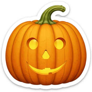 Autumn pumpkin and squash sticker