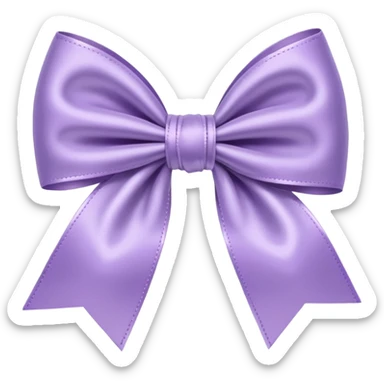 light purple bow sticker
