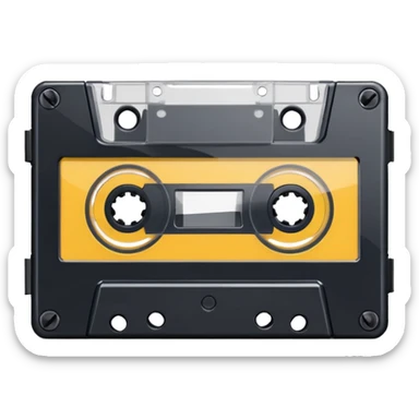 casette tape sticker