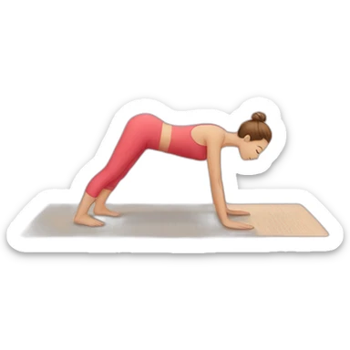 yoga mat sticker