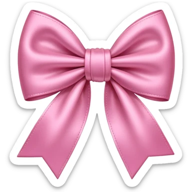 bow pink sticker