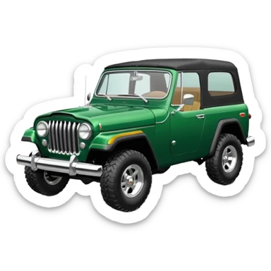 c101 jeepster commando with hardtop with straight flat bonnet sticker