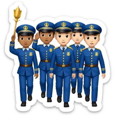 Boys brigade parade emcees sticker