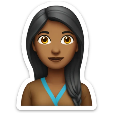 dark indian female geography teacher sticker