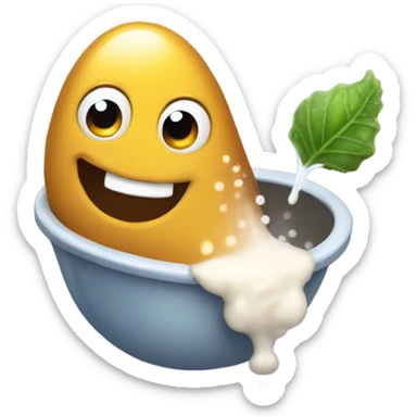 Slug  getting salt poured on it sticker