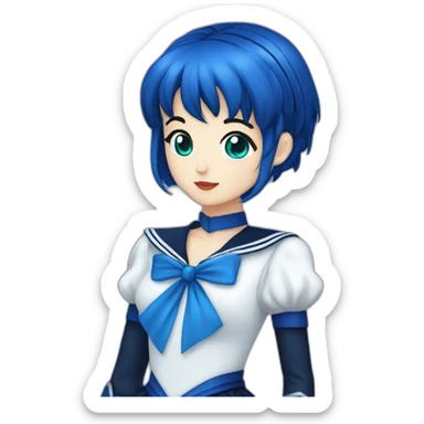 gothic sailor mercury sticker