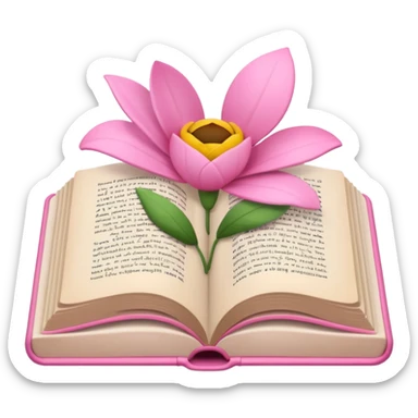 Open book in a girly style sticker