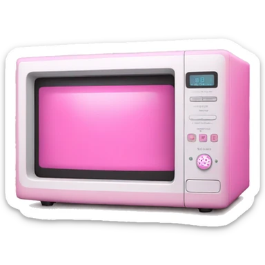 Pink microwave  sticker
