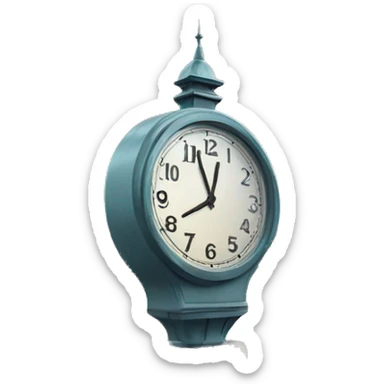 clock on the bridge sticker