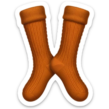 warm brown socks sticker