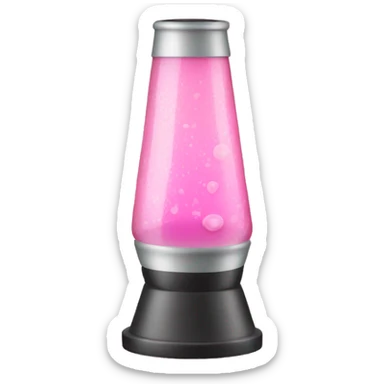 light pink lava lamp sticker