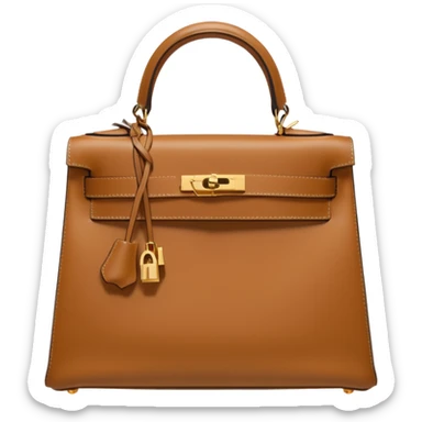 hermes kelly tan color bag  sticker