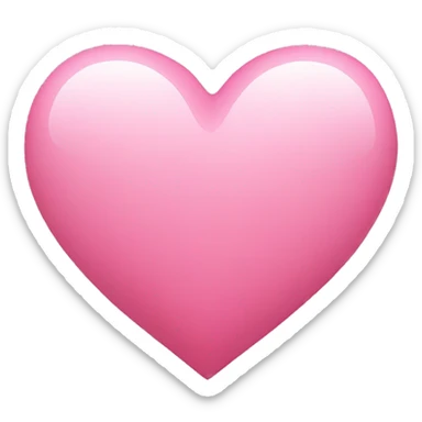 Pink heart  sticker