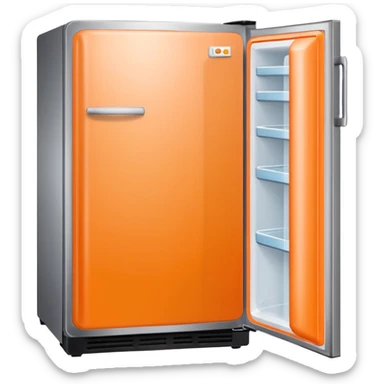 Hi refrigerator ! 
light orange color  sticker