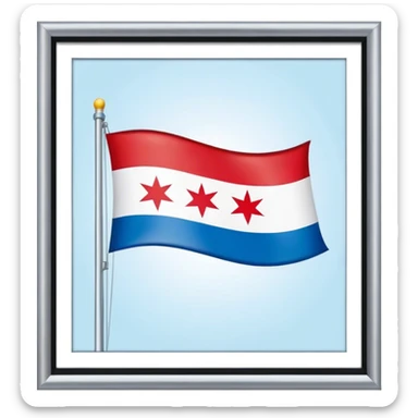 Chicago flag sticker