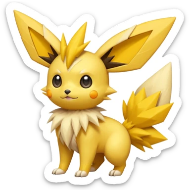 Victini-Pichu-Jolteon-Fakémon-hybrid-creature (full body)  sticker