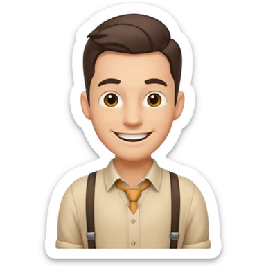 Suspenders males sticker