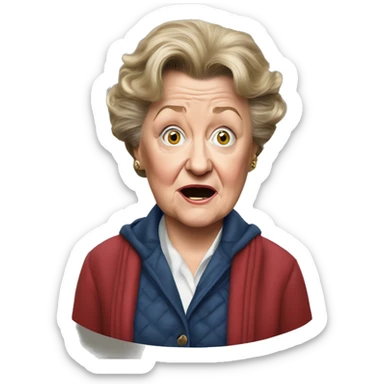 Brenda Fricker movie home alone realistic sticker