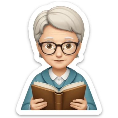 ancient The wise librarian sticker