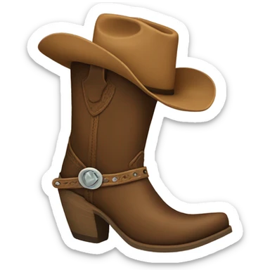 cowgirl boot sticker