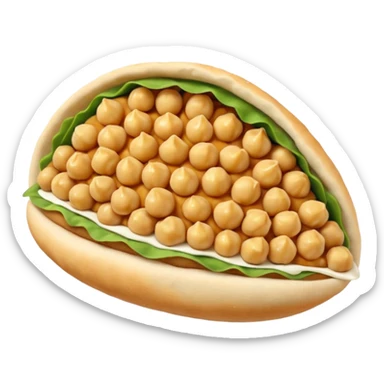 chickpeas pita sticker