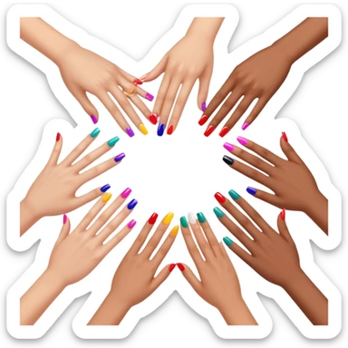 Nail artists sticker