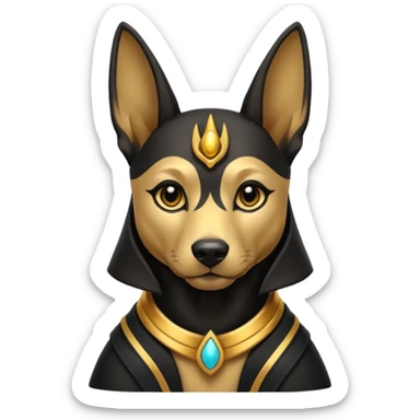 Begging puppy Anubis  sticker