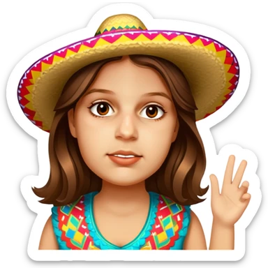 Fiestero with Sombrero sticker