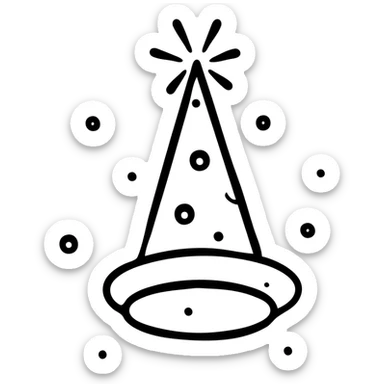 celebration party hat sticker