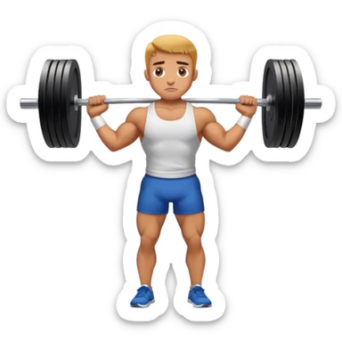 barbell shrugs sticker