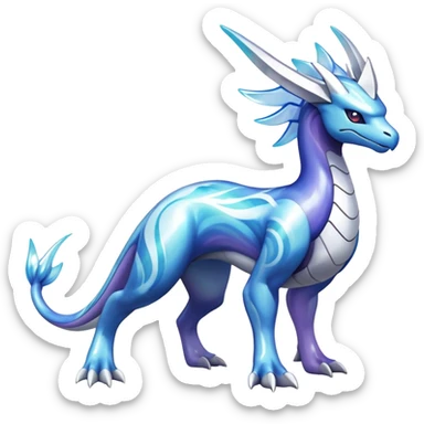 lugia-dialga-suicune-hybrid, marbled glass markings, full body sticker