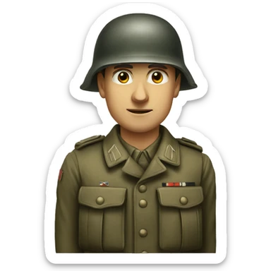 A german soldier of 1945 sticker