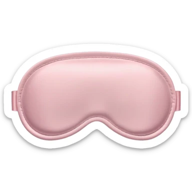 Pale Pink Sleep Mask sticker