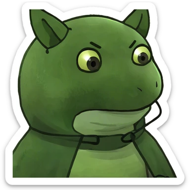 Bat with a hood on sticker