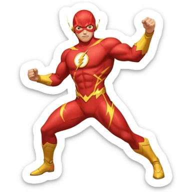 flash man sticker