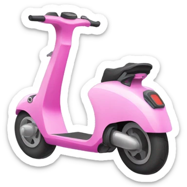 Pink electric kick scooter sticker