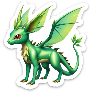 Shiny Exotic Flygon-Amaura-Leafeon-Scyther-Hybrid-Creature sticker