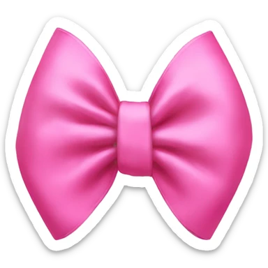A pink bow sticker