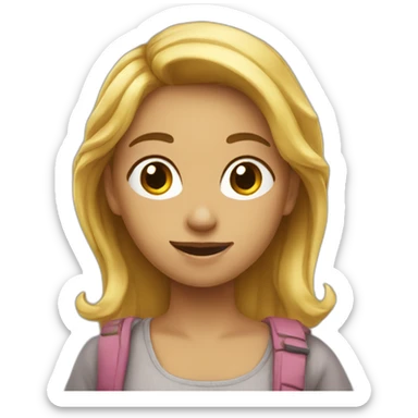 Fille qui parle trop sticker