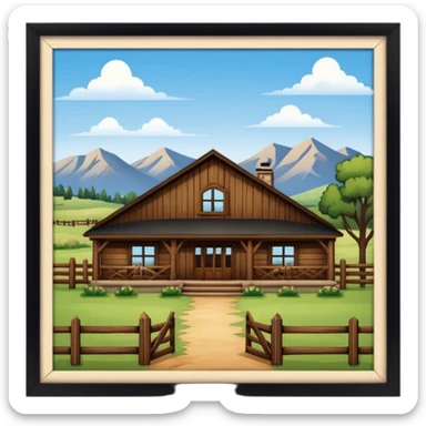 country western ranch sticker