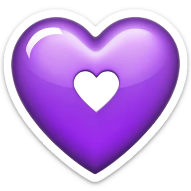 The Letter “i” inside a Purple Heart sticker