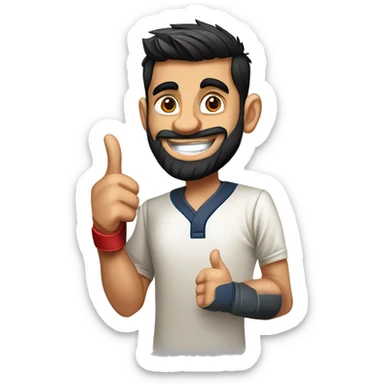 rVirat kohli with cool batting stylef:https://png.pngtree.com/png-vector/20230918/ourmid/pngtree-man-in-shirt-smiles-and-gives-thumbs-up-to-show-approval-png-image_10094381.png  sticker