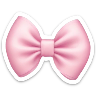 Baby pink bow sticker