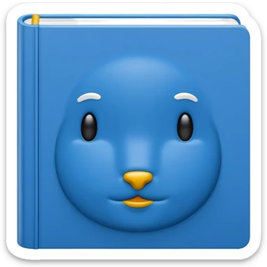 Book Blue Dick Bruna sticker